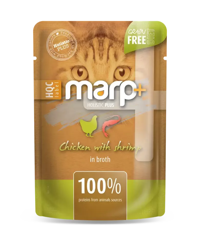 Marp Holistic Plus - Chicken with shrimp in broth, 55g